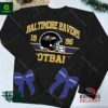Baltimore Ravens NFL Embroider Side Bow Sweatshirt