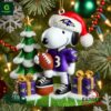 Baltimore Ravens NFL Snoopy Christmas Ornament