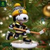 Boston Bruins Hockey Snoopy Ornament