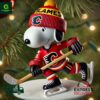 Calgary Flames Hockey Snoopy Ornament