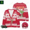 Calgary Flames NHL Grinch Knitted Cardigan