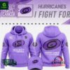 Carolina Hurricanes Hockey Fights Cancer Unisex Hoodie
