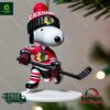 Chicago Blackhawks Hockey Snoopy Ornament