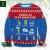 Coors Light Thing I Do In My Spare Time Ugly Christmas Sweater