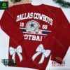 Dallas Cowboys NFL Embroider Side Bow Sweatshirt