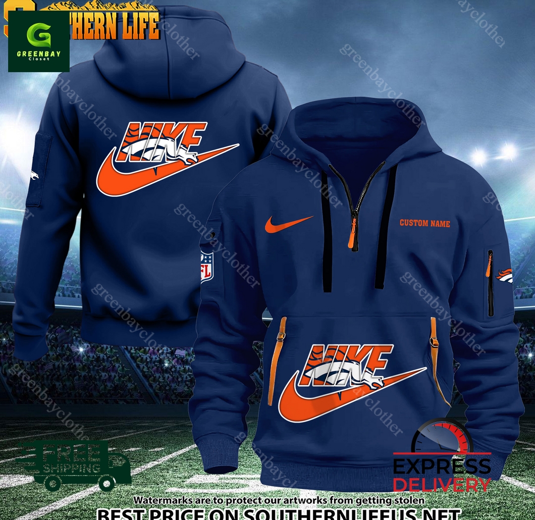 Denver Broncos NFL Nike Heavy Custom Hoodie Denver Broncos NFL Nike Heavy Custom Hoodie