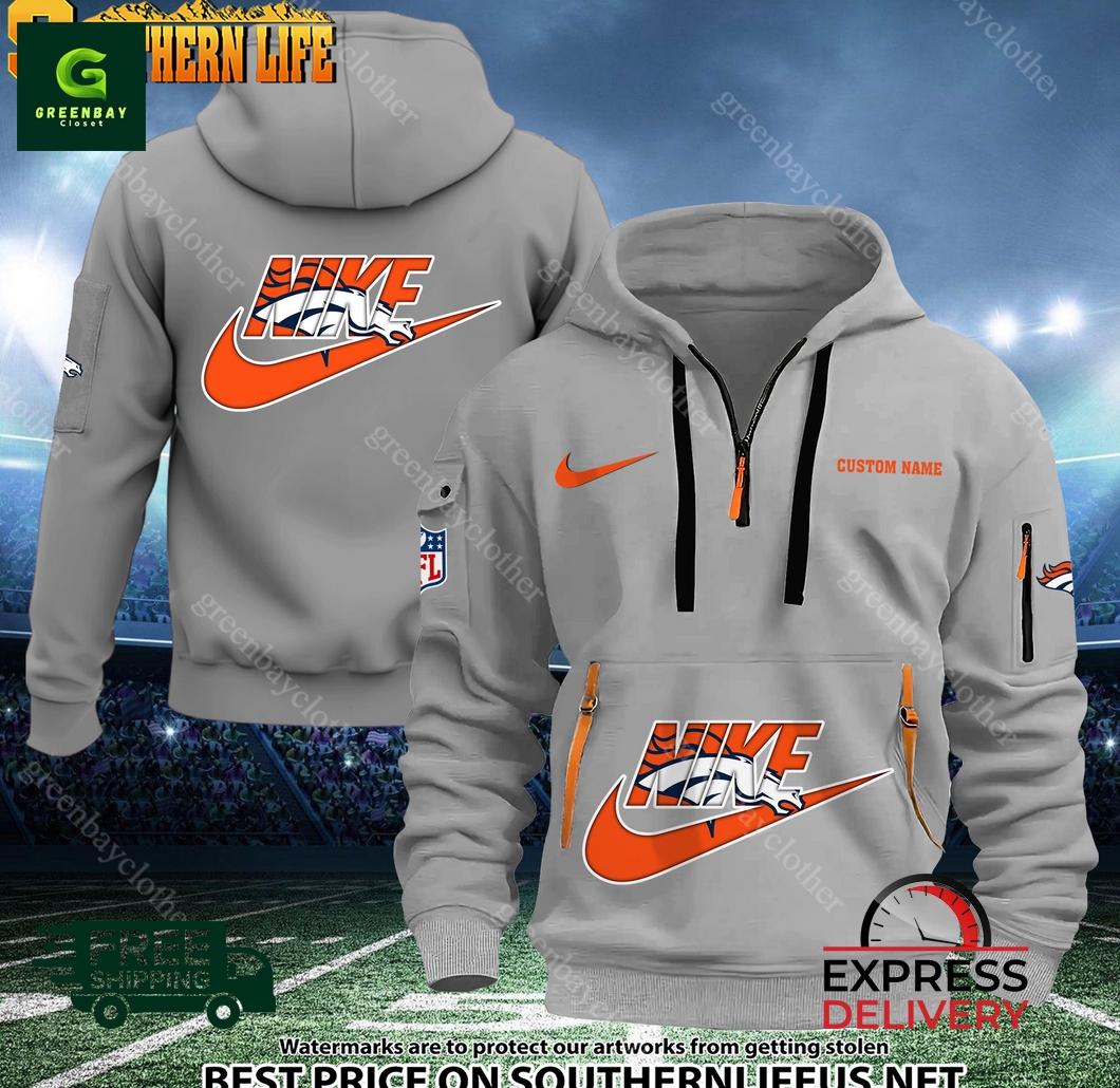 Denver Broncos NFL Nike Heavy Custom Hoodie Denver Broncos NFL Nike Heavy Custom Hoodie