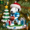 Detroit Lions NFL Snoopy Christmas Ornament