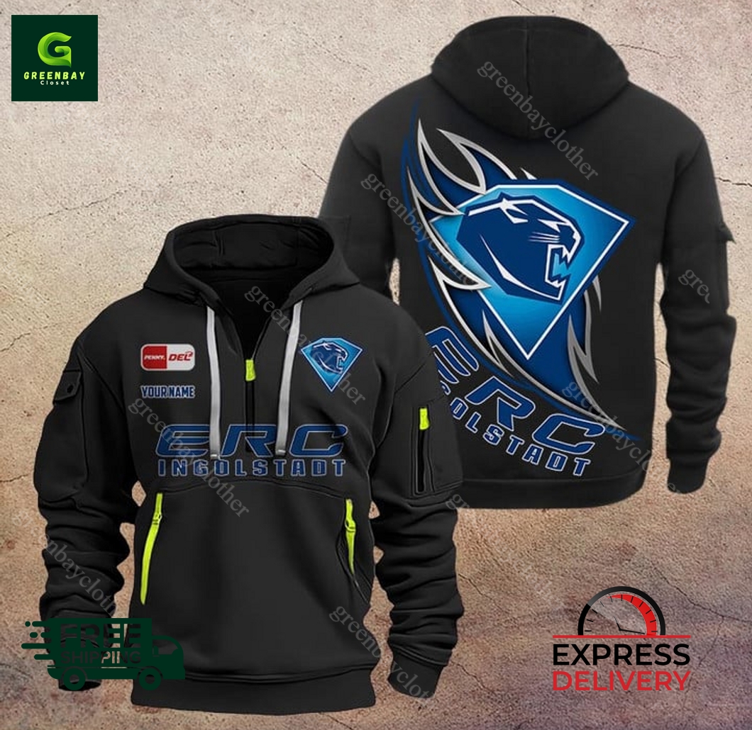 ERC Ingolstadt Custom Name New Heavy Hoodie ERC Ingolstadt Custom Name New Heavy Hoodie