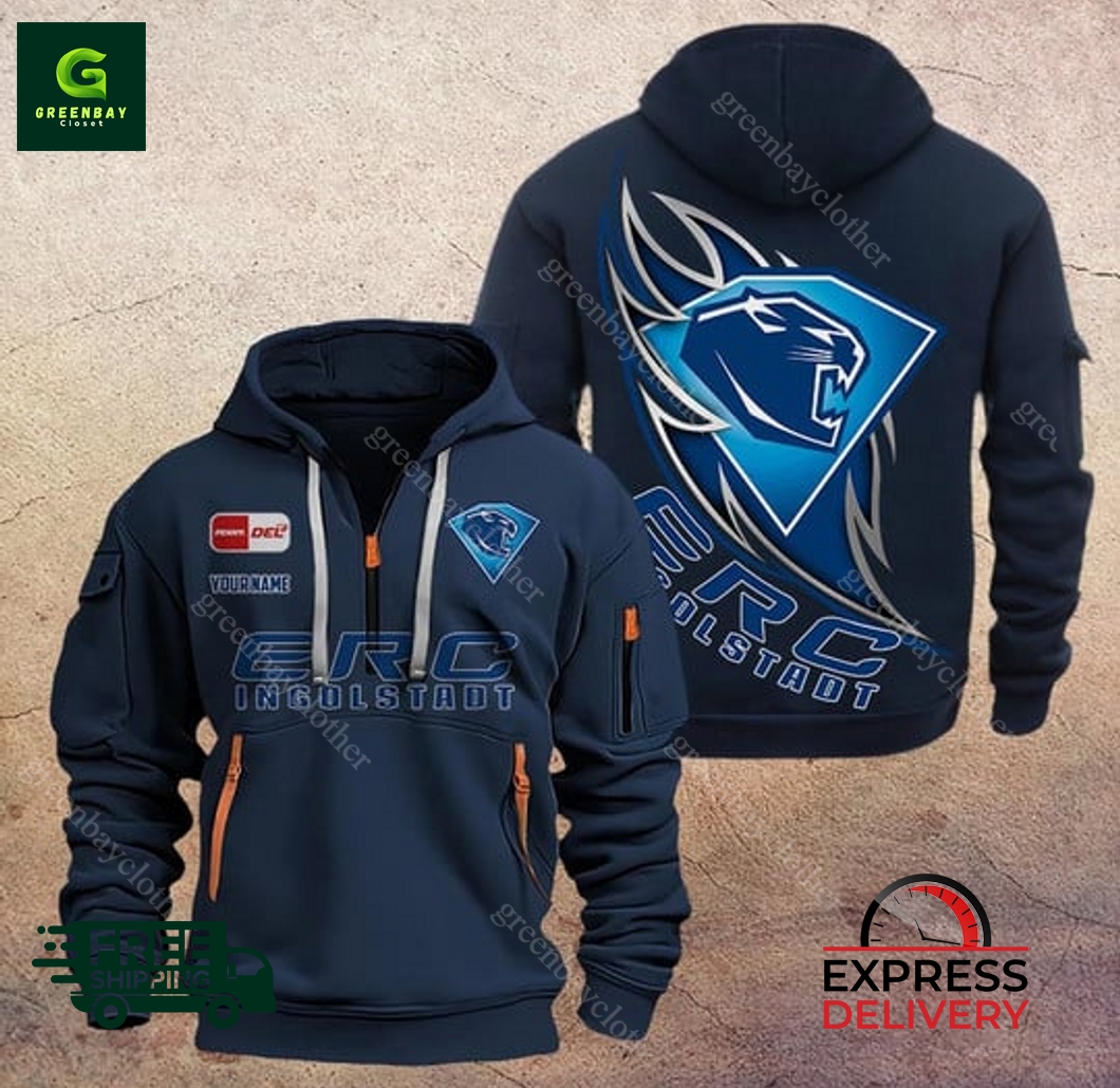 ERC Ingolstadt Custom Name New Heavy Hoodie ERC Ingolstadt Custom Name New Heavy Hoodie