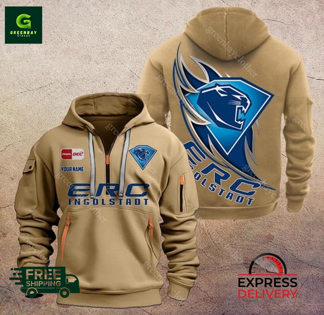 ERC Ingolstadt Custom Name New Heavy Hoodie ERC Ingolstadt Custom Name New Heavy Hoodie