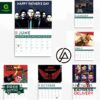 Linkin Park 2025 Wall Hanging Calendar