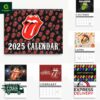 Rolling Stone Tongue Logo 2025 Wall Hanging Calendar