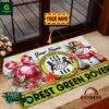 Forest Green Personalized Christmas Carpet