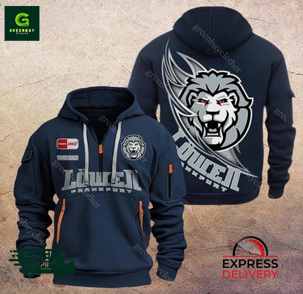 Frankfurt Lowen Custom Name New Heavy Hoodie Frankfurt Lowen Custom Name New Heavy Hoodie