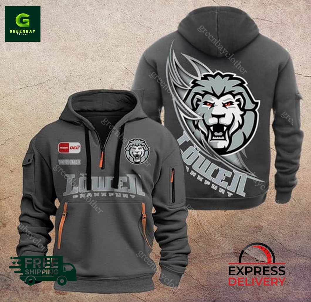 Frankfurt Lowen Custom Name New Heavy Hoodie Frankfurt Lowen Custom Name New Heavy Hoodie