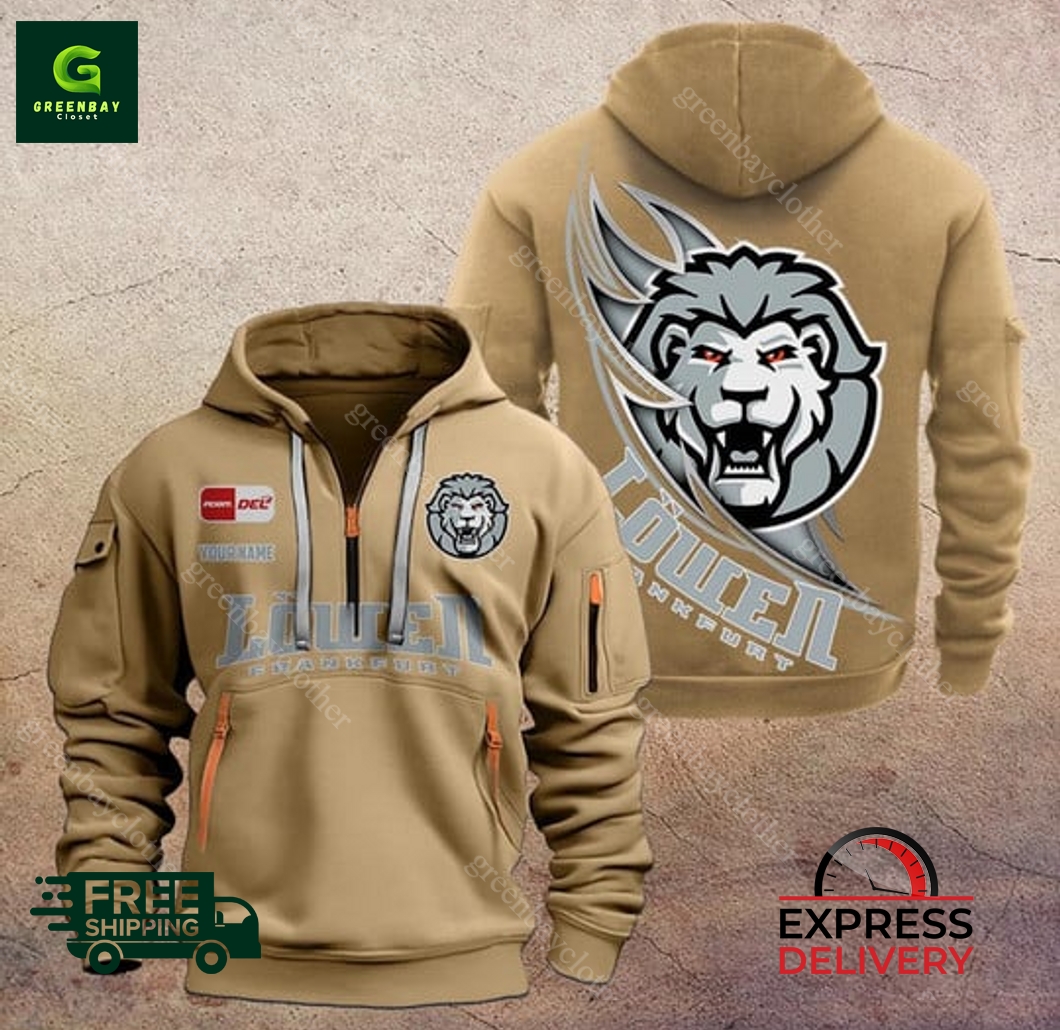 Frankfurt Lowen Custom Name New Heavy Hoodie Frankfurt Lowen Custom Name New Heavy Hoodie