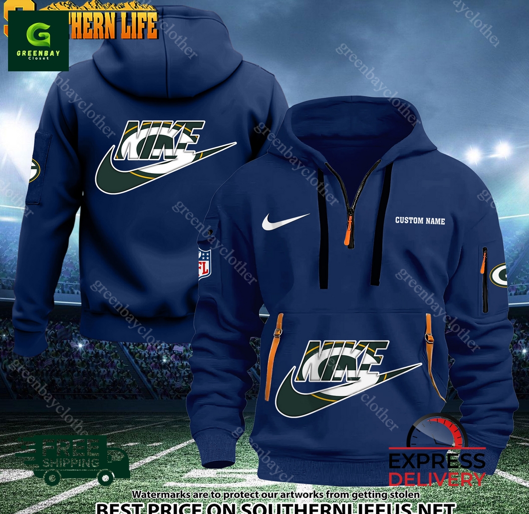 Green Bay Packers NFL Nike Heavy Custom Hoodie Green Bay Packers NFL Nike Heavy Custom Hoodie