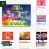 Super Mario 2 2025 Wall Hanging Calendar