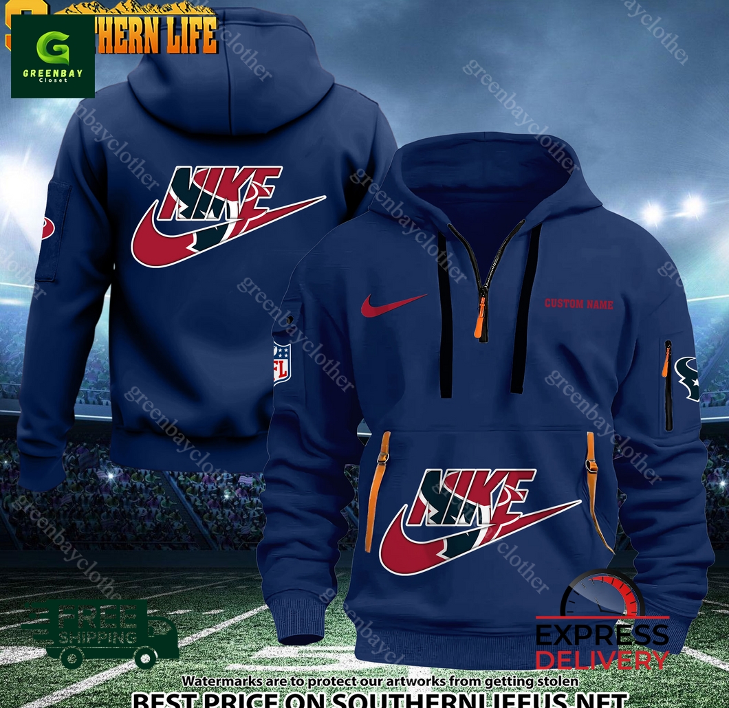 Houston Texans NFL Nike Heavy Custom Hoodie Houston Texans NFL Nike Heavy Custom Hoodie