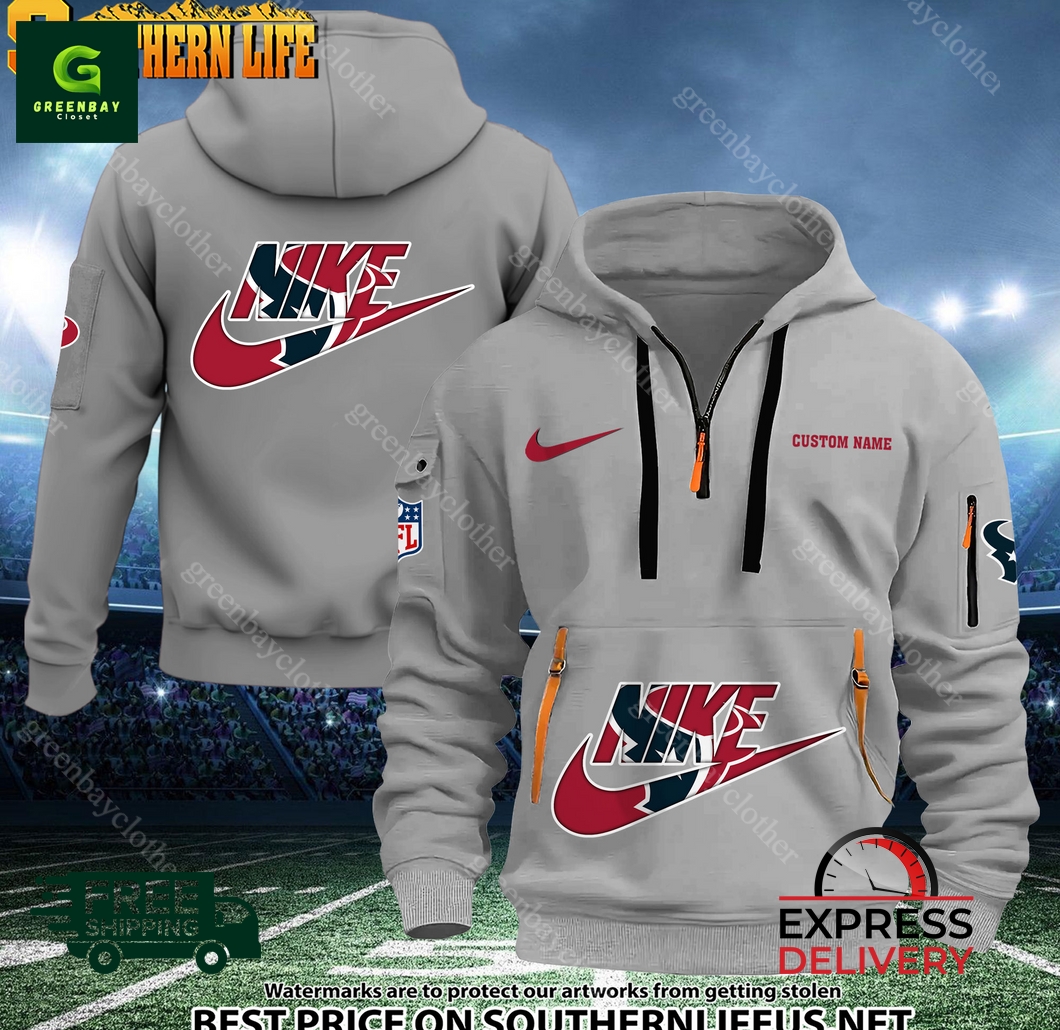 Houston Texans NFL Nike Heavy Custom Hoodie Houston Texans NFL Nike Heavy Custom Hoodie