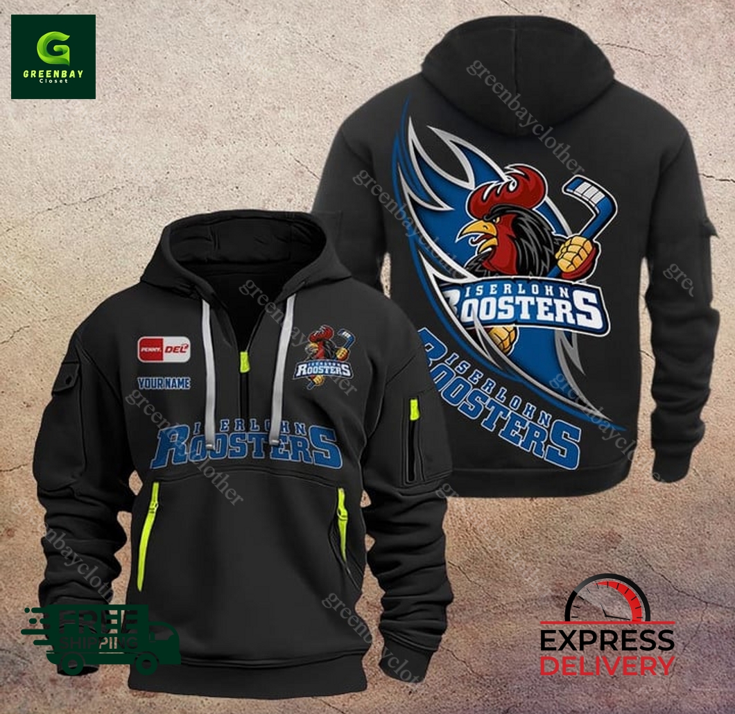 Iserlohn Roosters Custom Name New Heavy Hoodie Iserlohn Roosters Custom Name New Heavy Hoodie