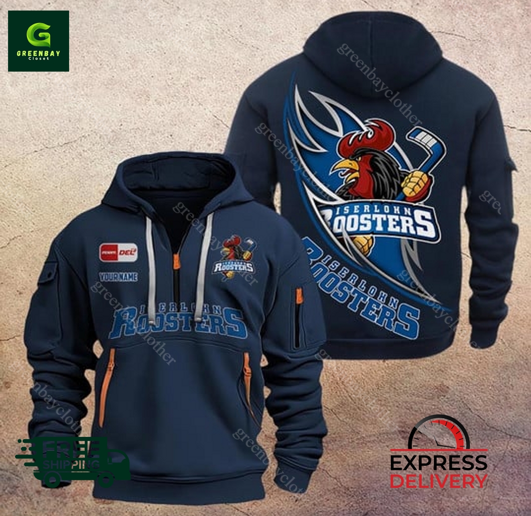 Iserlohn Roosters Custom Name New Heavy Hoodie Iserlohn Roosters Custom Name New Heavy Hoodie