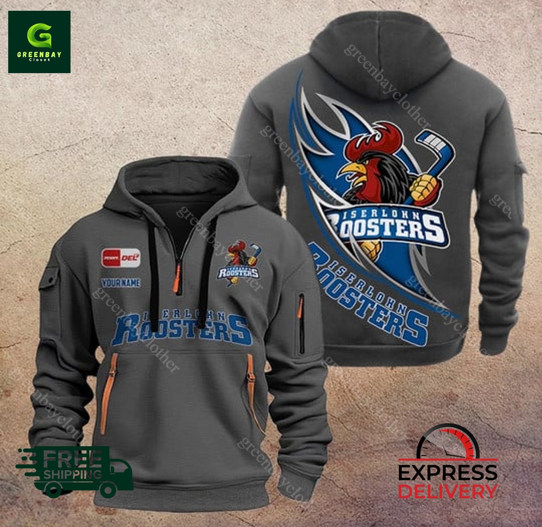 Iserlohn Roosters Custom Name New Heavy Hoodie Iserlohn Roosters Custom Name New Heavy Hoodie