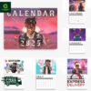 Juice Wrld 2025 Wall Hanging And Desk Calendar