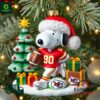 Kansas City Chiefs NFL Snoopy Christmas Ornament