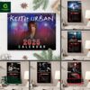 Keith Urban 2025 Wall Hanging Calendar