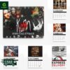 Korn Band 2025 Wall Hanging Calendar