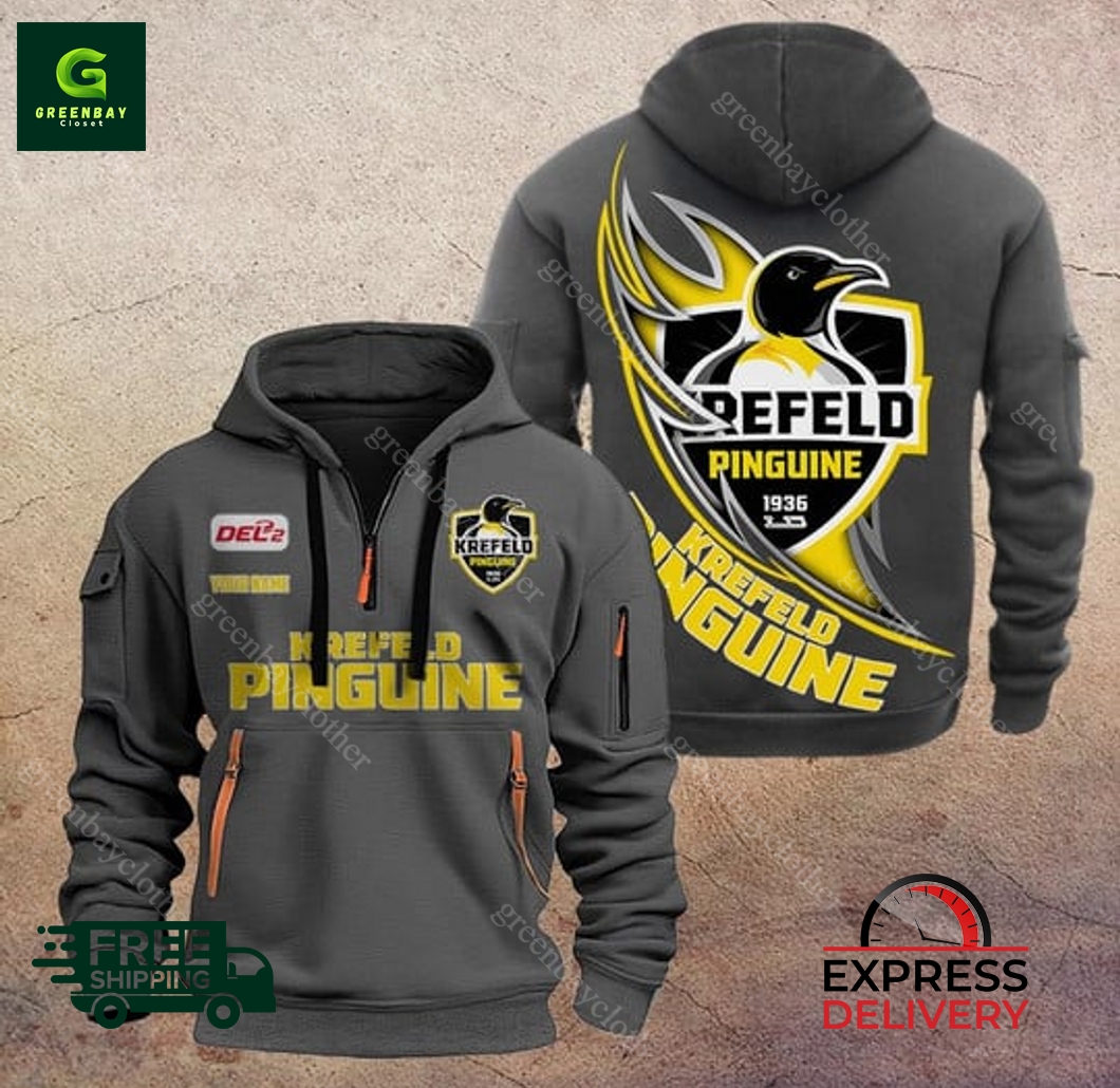 Krefeld Pinguine Custom Name New Heavy Hoodie Krefeld Pinguine Custom Name New Heavy Hoodie