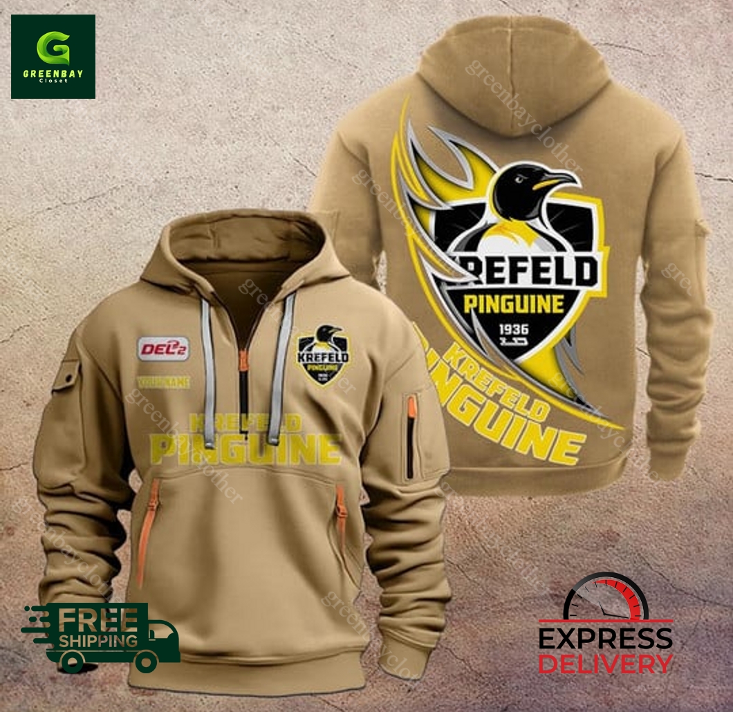 Krefeld Pinguine Custom Name New Heavy Hoodie Krefeld Pinguine Custom Name New Heavy Hoodie