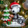 Las Vegas Raiders NFL Snoopy Christmas Ornament