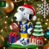 Los Angeles Rams NFL Snoopy Christmas Ornament