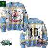 M10 The GOAT All I Want For Christmas Ugly Christmas Sweater