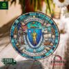 Massachusetts State Stained Glass Suncatcher
