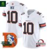 Men’s Denver Broncos Bo Nix Throwback Vapor White Jersey