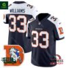 Men’s Denver Broncos Javonte Williams Throwback Vapor Navy Alternate Jersey