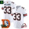 Men’s Denver Broncos Javonte Williams Throwback Vapor White Jersey