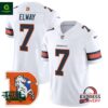 Men’s Denver Broncos John Elway Throwback Vapor White Jersey