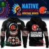 Men?s Nike Cleveland Browns 2024 Native American Heritage Month Pullover Hoodie