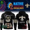 Men?s Nike New Orleans Saints 2024 Native American Heritage Month Pullover Hoodie