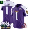 Minnesota Vikings Bud Grant King Of The North Purple Alternate Jersey
