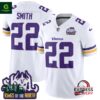Minnesota Vikings Harrison Smith King Of The North White Jersey