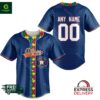 MLB Houston Astros Mix Grateful Dead Fearless Aganst Autism Personalized Baseball Jersey