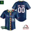 MLB Seattle Mariners Fearless Aganst Autism Personalized Baseball Jersey