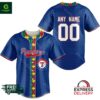 MLB Texas Rangers Fearless Aganst Autism Personalized Baseball Jersey