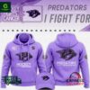 Nashville Predators Hockey Fights Cancer Unisex Hoodie